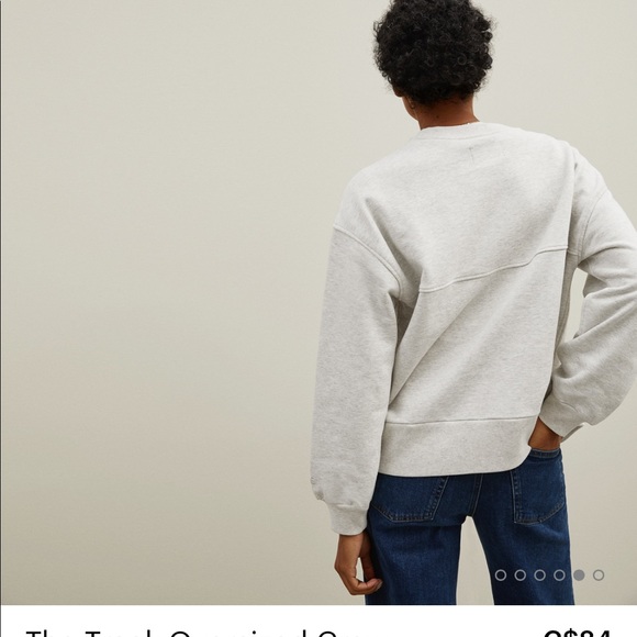 BNWT Track Oversized Crew Sweatshirt By Everlane - Picture 4 of 11